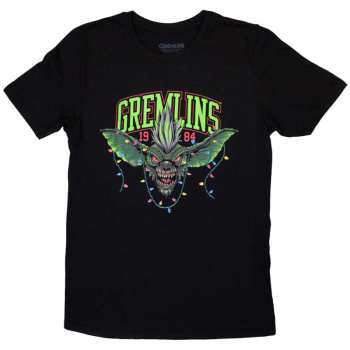 Merch Gremlins: Maglietta Stripe 1984 Xmas Lights