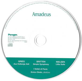 CD Edvard Grieg: Grieg: Aus Holbergs Zeit, Britten: Simple Symphony, Nielsen: Little Suite