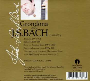 CD Johann Sebastian Bach: Grondona Plays Bach