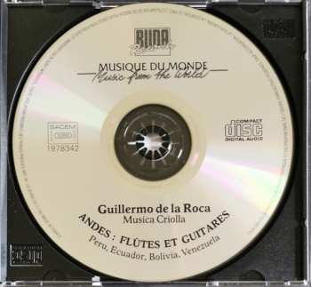 CD Guillermo De La Roca: Andes: Flûtes Et Guitares (Peru - Ecuador - Bolivia - Venezuela)