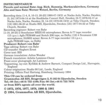 CD Gunilla von Bahr: Gunilla Von Bahr Plays Nordic Solo Flute Music