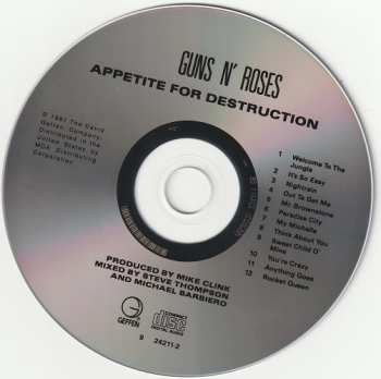 CD Guns N' Roses: Appetite For Destruction