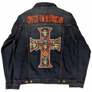 Merce Guns N' Roses: Guns N' Roses Unisex Denim Jacket: Appetite For Destruction (back Print) (small) S