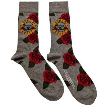 Merce Guns N' Roses: Guns N' Roses Unisex Ankle Socks: Bullet Roses (grey) (uk Size 4 - 7) 36 - 42