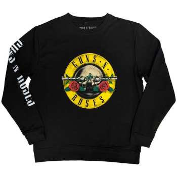 Merce Guns N' Roses: Guns N' Roses Unisex Sweatshirt: Classic Logo (sleeve Print) (x-small) XS