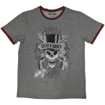 Merch Guns N' Roses: Ringer Maglietta Faded Skull