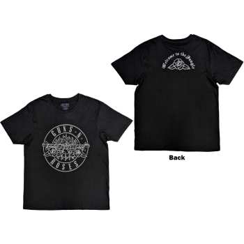 Merce Guns N' Roses: Guns N' Roses Unisex T-shirt: Classic Bullet Mono (back Print) (small) S
