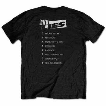 Merce Guns N' Roses: Tričko Lies Track List  S
