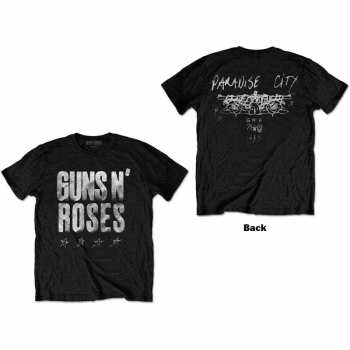 Merce Guns N' Roses: Tričko Paradise City Stars  S