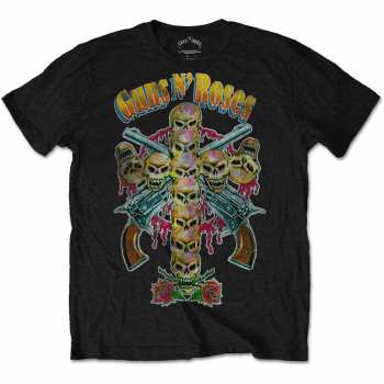 Merch Guns N' Roses: Maglietta Skull Cross 80s 