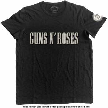 Merch Guns N' Roses: Ricamato Maglietta Logo Guns N' Roses & Bullet Circle 