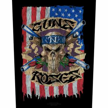 Merch Guns N' Roses: Applicazione sulla schiena Flag