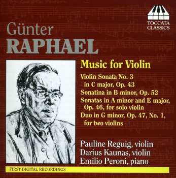 CD Günter Raphael: Music For Violin