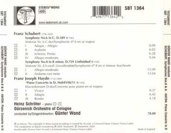 CD Franz Schubert: Schubert Symphonies Nos.6 & 8 'Unfinished' • Haydn Piano Concerto In D