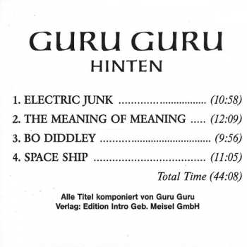 CD Guru Guru: Hinten