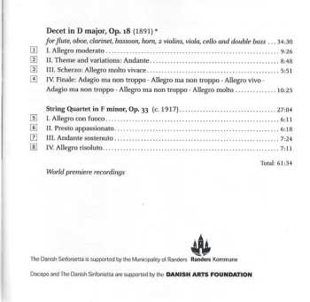 CD Gustav Helsted: Decet & String Quartet