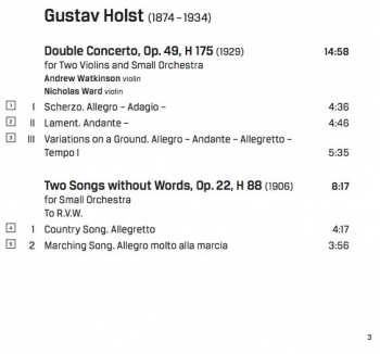 CD Gustav Holst: Orchestral Works