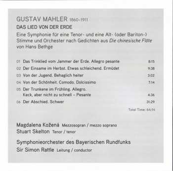 CD Gustav Mahler: Das Lied Von Der Erde