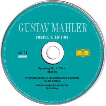 18CD/Set di cofanetti Gustav Mahler: Gustav Mahler - Complete Edition LTD