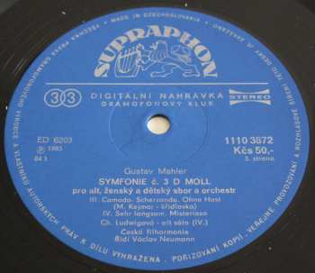 2LP The Czech Philharmonic Orchestra: Symphony No. 3 (2xLP)
