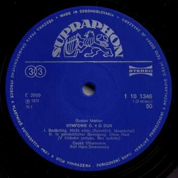 LP The Czech Philharmonic Orchestra: Symfonie Č. 4