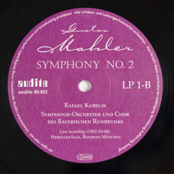 2LP Gustav Mahler: Symphony No.2