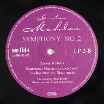 2LP Gustav Mahler: Symphony No.2