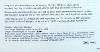 16CD/Set di cofanetti Gustav Mahler: The Complete Works