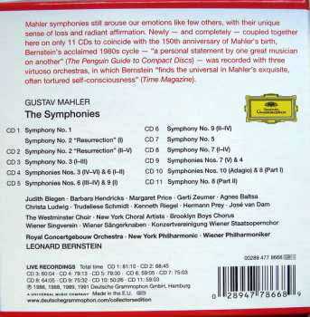 11CD/Set di cofanetti Leonard Bernstein: The Symphonies