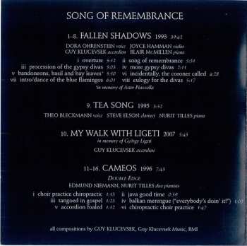 CD Guy Klucevsek: Song Of Remembrance