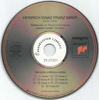 CD Heinrich Ignaz Franz Biber: Harmonia Artificioso-Ariosa