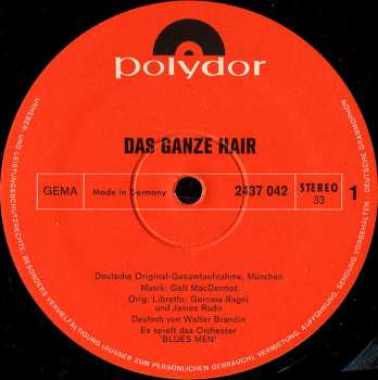 2LP/Set di cofanetti "Haare" Ensemble: Das Ganze Hair