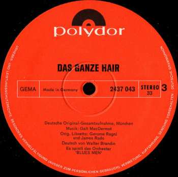 2LP/Set di cofanetti "Haare" Ensemble: Das Ganze Hair