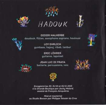 CD Hadouk Quartet: Le Cinquième Fruit DIGI