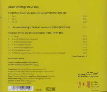 CD Haimo Wisser: Orchesterwerke