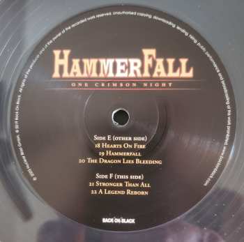 3LP/Set di cofanetti HammerFall: One Crimson Night DLX | CLR