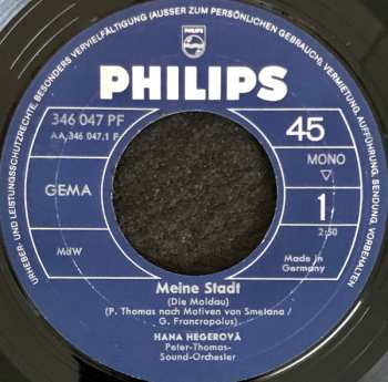 SP Hana Hegerová: Meine Stadt (Die Moldau) / Wozu Ist Liebe Da 