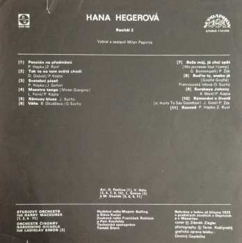 LP Hana Hegerová: Recitál 2