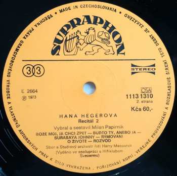 LP Hana Hegerová: Recitál 2