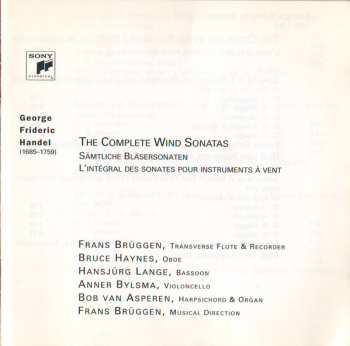 2CD Georg Friedrich Händel: The Complete Wind Sonatas