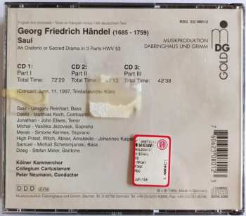 3CD Georg Friedrich Händel: Saul (An Oratorio Or Sacred Drama In 3 Parts (1739))