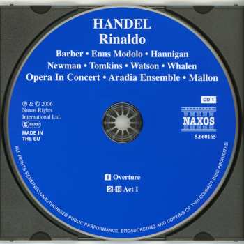 3CD/Set di cofanetti Barbara Hannigan: Rinaldo