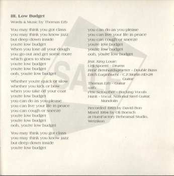 CD Hank Shizzoe: Low Budget
