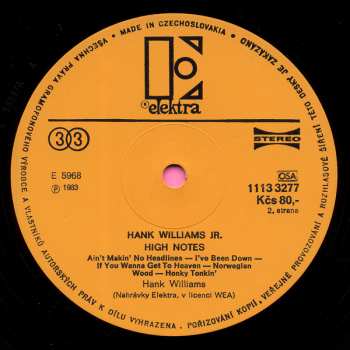 LP Hank Williams Jr.: High Notes