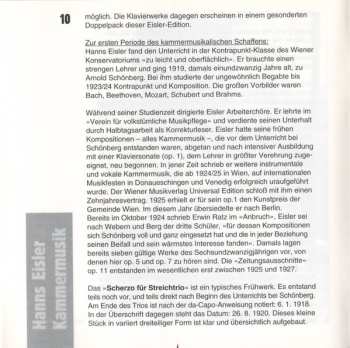 CD Hanns Eisler: Kammermusik = Chamber Music