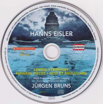CD MDR Sinfonieorchester: Leipzig Symphony / Funeral Pieces / Nuit Et Broulliard