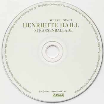 CD Hans-Eckardt Wenzel: Strassenballade DIGI