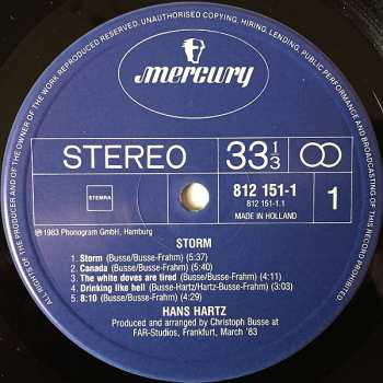 LP Hans Hartz: Storm!