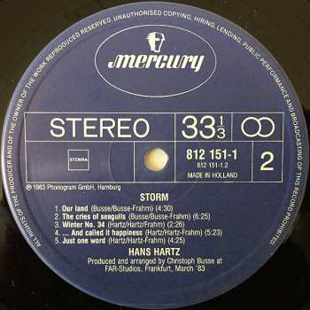 LP Hans Hartz: Storm!