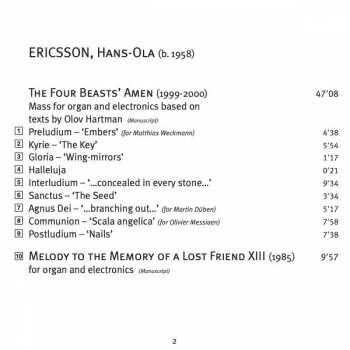 SACD Hans-Ola Ericsson: The Four Beasts' Amen